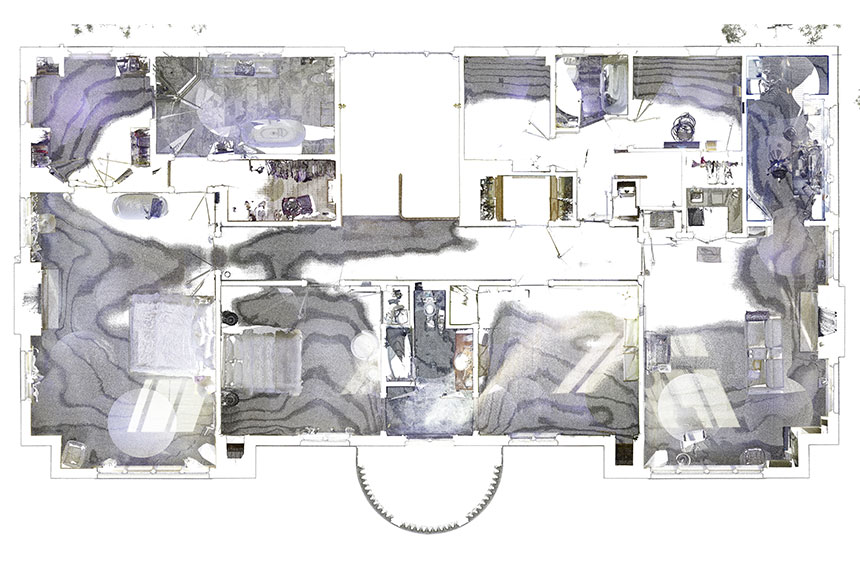 Raw point cloud scan data