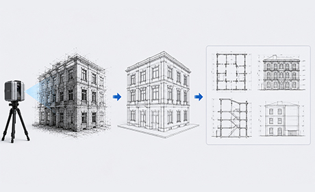 As-built CAD drawings including plans, elevations and sections