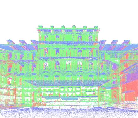 Scan to BIM point cloud