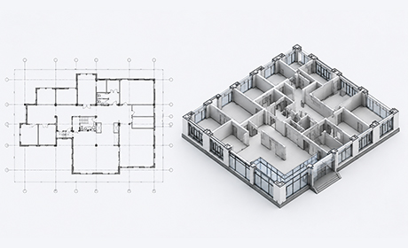 Architectural as-built drawings and modeling