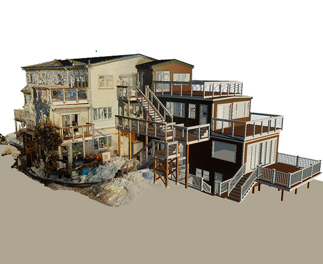 Scan to BIM as-built modeling from point cloud to 3D model