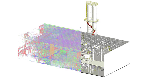 Industrial facility scan to BIM project overview